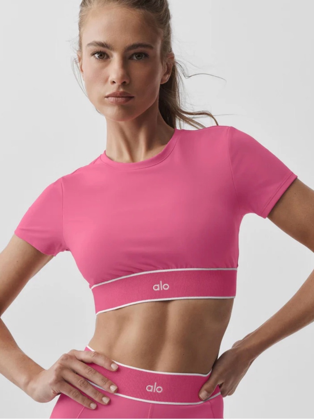 ALO Softsculpt Amp It Up Short Sleeve Bra